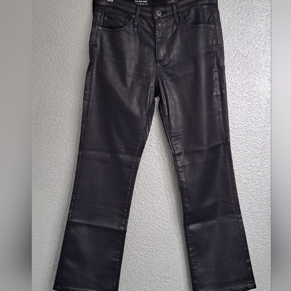 AG Adriano Goldschmied Black Jodi High-Rise Cropped Jeans   Size 27 - Picture 1 of 7